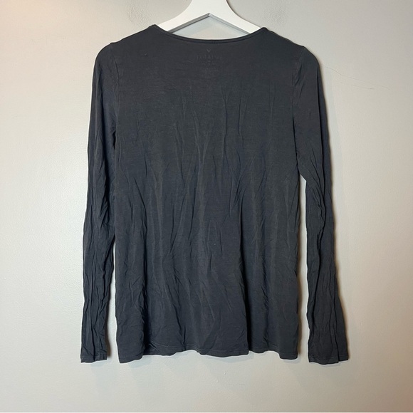 American Eagle Outfitters Soft & Sexy V-Neck Lace Up Long Sleeve Tee Med - Picture 2 of 6
